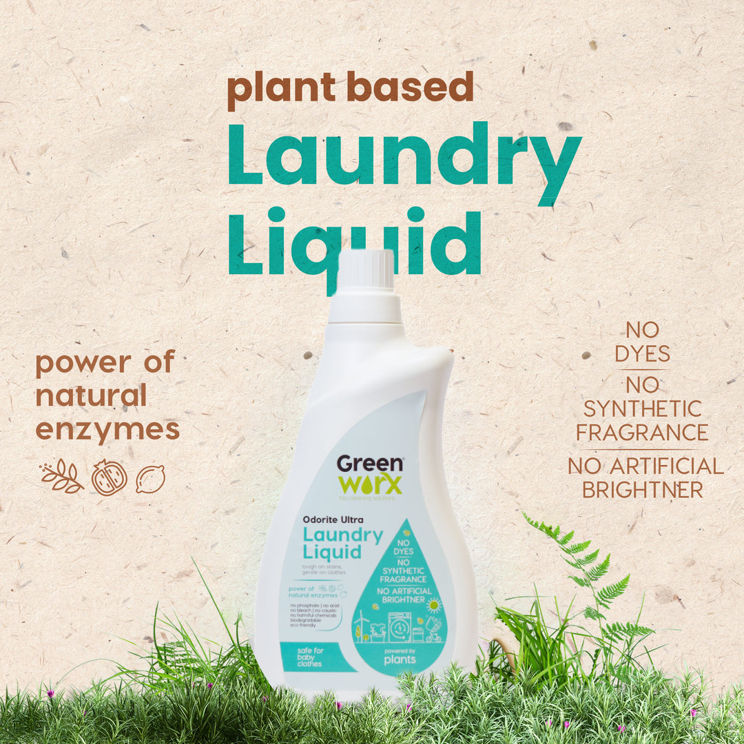 Greenworx Natural Ultra Laundry Liquid Combo Pack (1 Ltr * 2 Pack)
