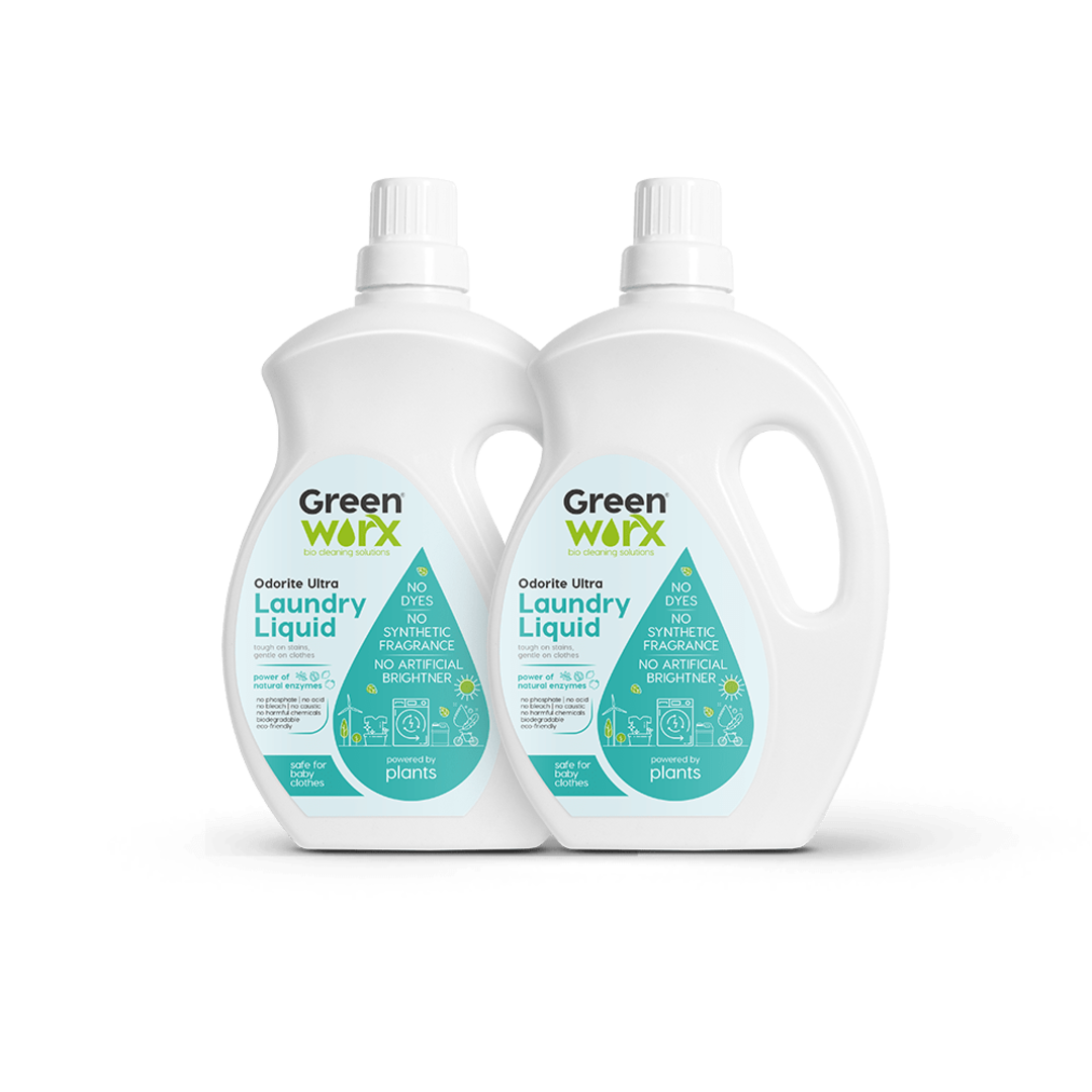 Greenworx Natural Ultra Laundry Liquid Combo Pack (1 Ltr * 2 Pack)