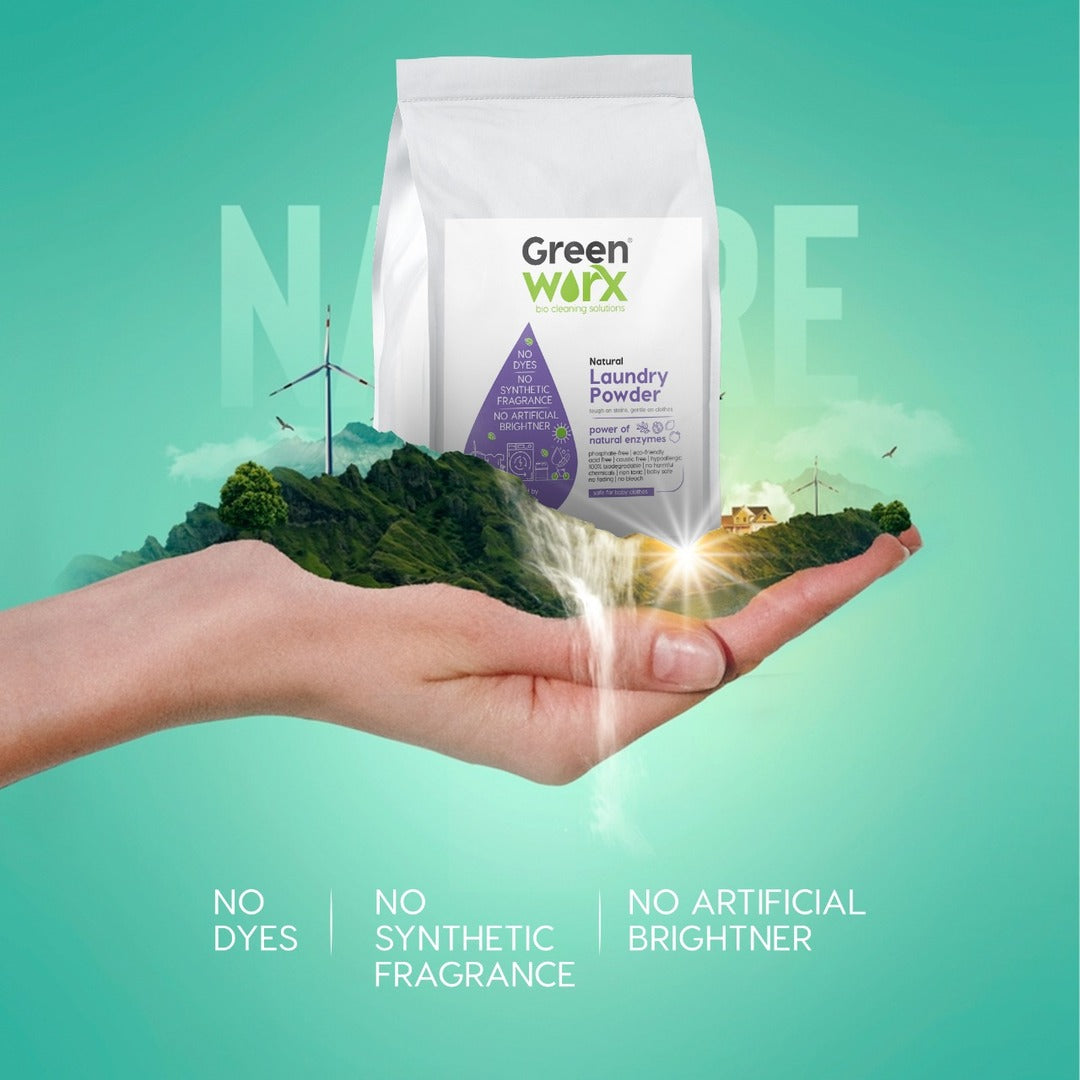 Greenworx Natural Laundry Powder (3 KG)